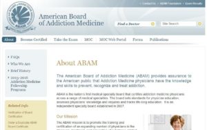 Board of Addiction Medicine Certifies Addiction Specialists